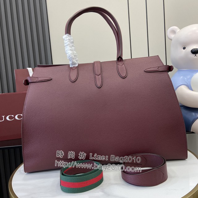 Gucci專櫃古馳最新款男士大號手提托特包 jh2002型號：796761